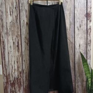 NWOT Vintage Velvety black wrap skirt sz 1X
